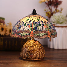 Load image into Gallery viewer, Tiffany-style Dragonfly Table Lamp
