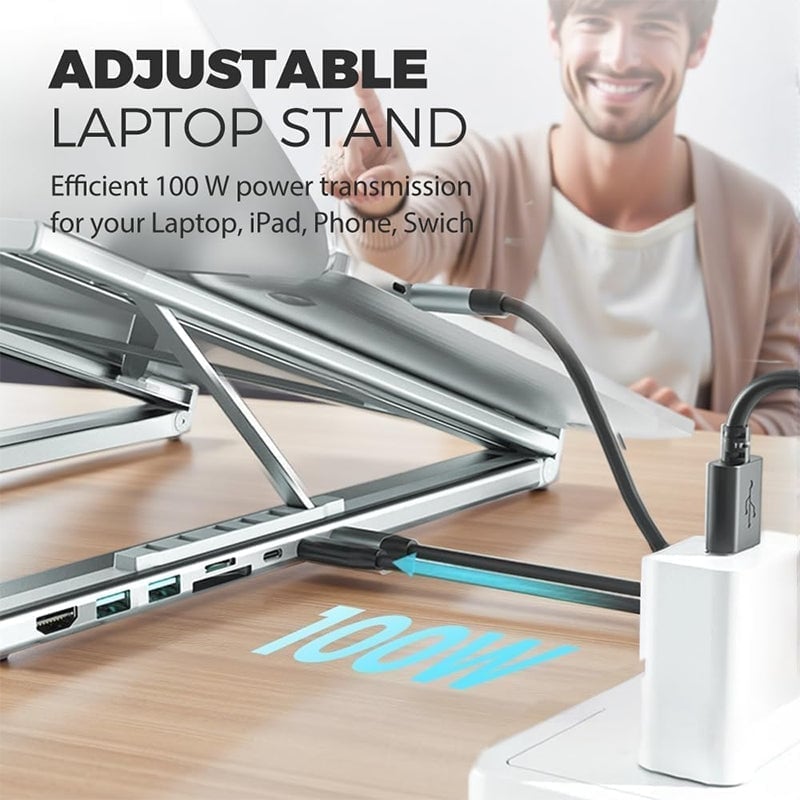 Aless™  8-in-1 USB-C Laptop Docking Station