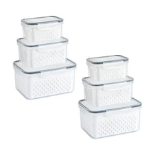 Load image into Gallery viewer, Food Storage Containers for Fridge with Removable Colander