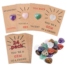 Load image into Gallery viewer, Valentines Cards with Heart-Shape Crystals