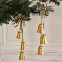 Load image into Gallery viewer, Metal Bells &amp; Mini Wreath Door Hangers