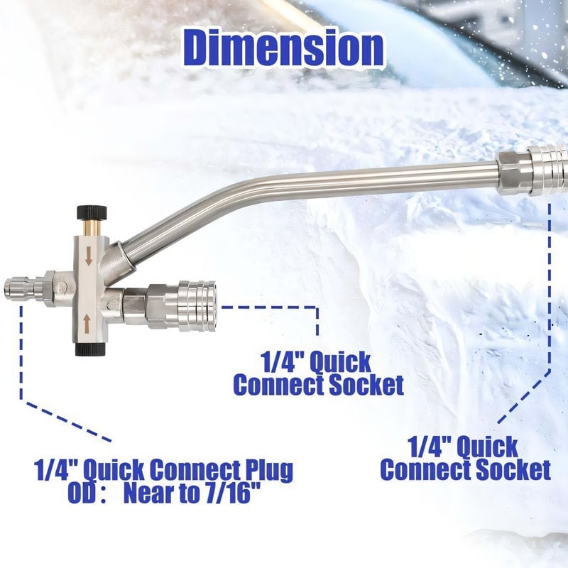 Sakerplus Foam Cannon Dual Connector Accessory