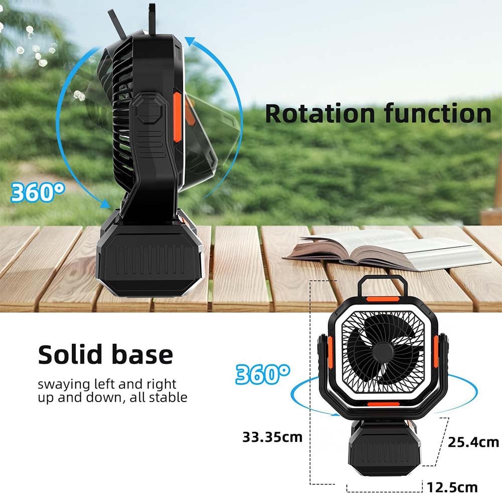 Portable Rechargeable Camping Fan 40000mAh