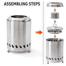 Load image into Gallery viewer, Portable Smokeless Tabletop Firepit