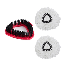 Load image into Gallery viewer, Triangular Disc Floor Brush Rotating Mop Head