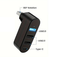 Load image into Gallery viewer, Multifunctional Mini Rotatable 3-port USB Port