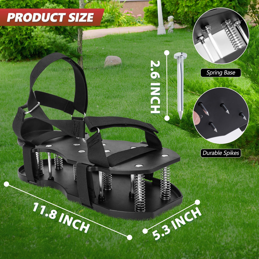 Lawn Aerator Shoes for Grass Automatic Dirt and Leaf Clean Design