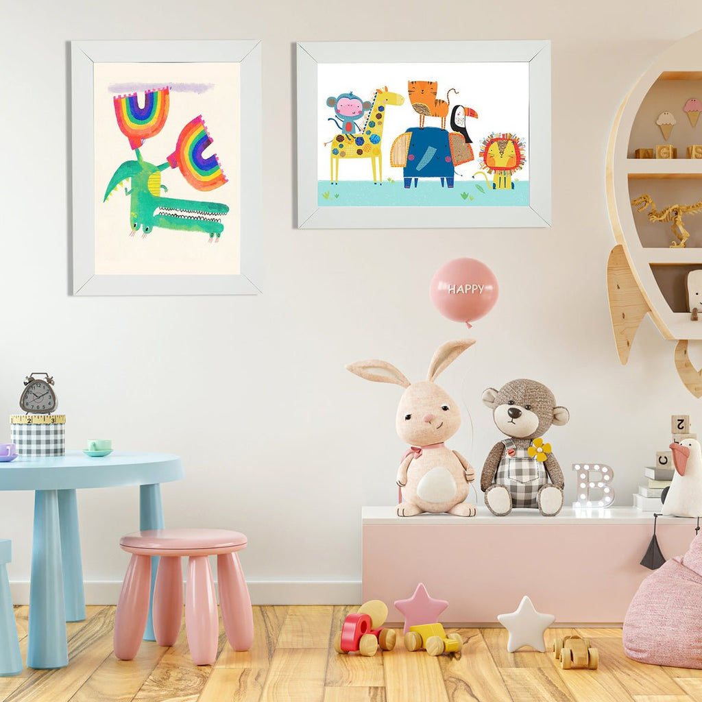Front-Opening Changeable Picture Wooden Framed