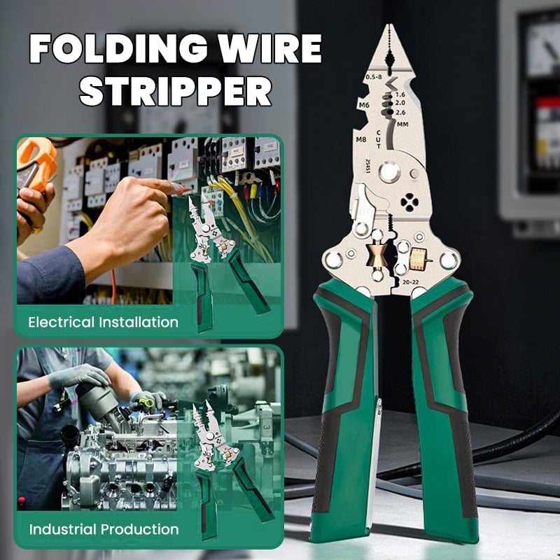 16-in-1 Folding Electric Tester Wire Stripper