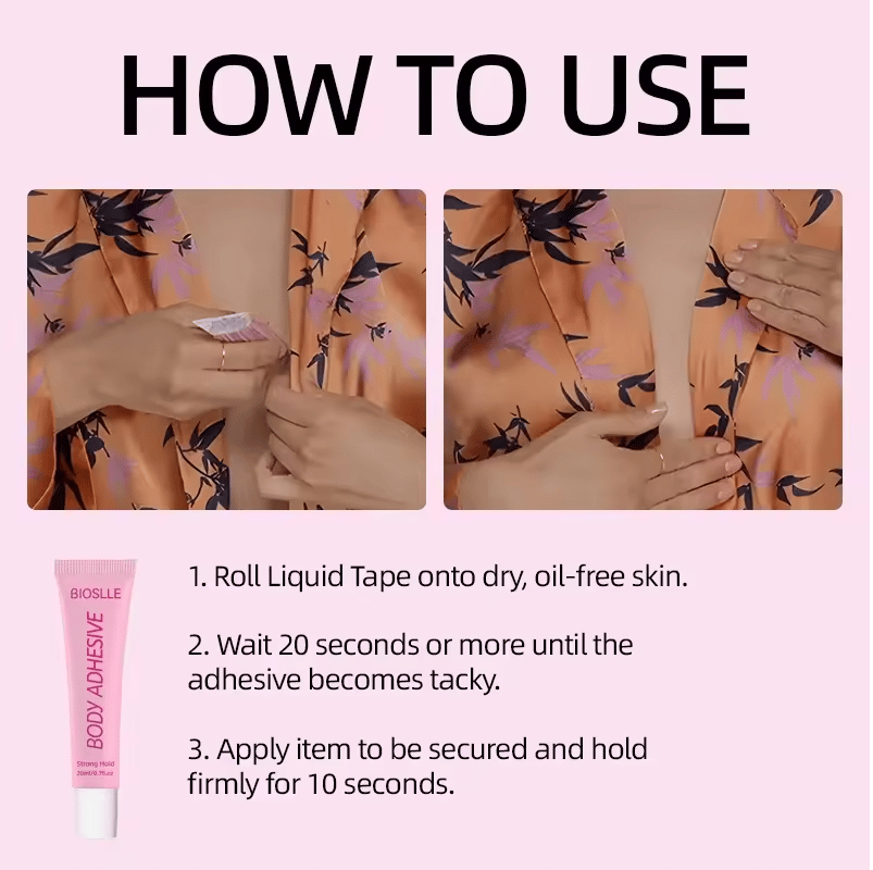 Liquid Body Adhesive for Clothes