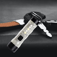 Load image into Gallery viewer, Compact Rechargeable Waterproof Keychain Flashlight