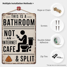 Load image into Gallery viewer, Creative Bathroom Door Sign