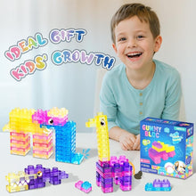 Load image into Gallery viewer, Squishy Multi-color Stacking Jelly Building Blocks Toy Set