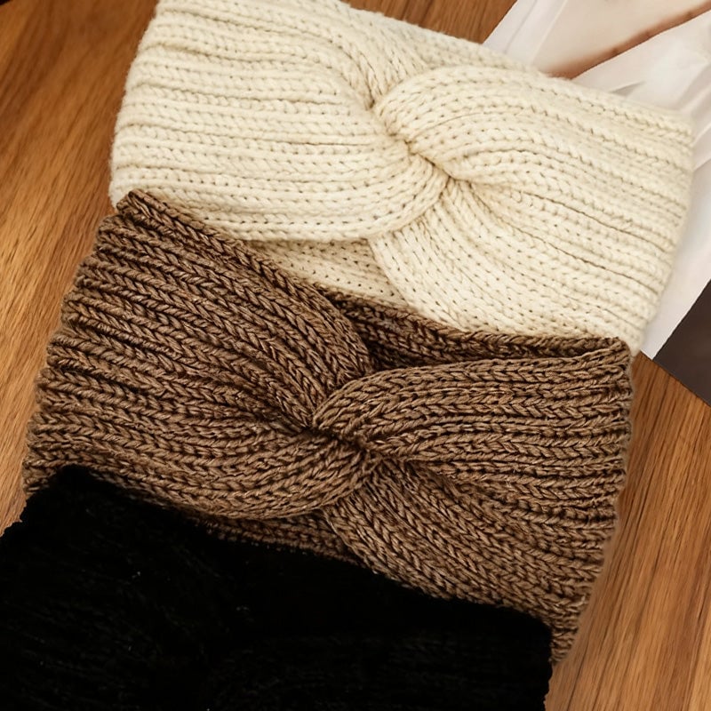 Hand-Knitted Warm Yarn Headband