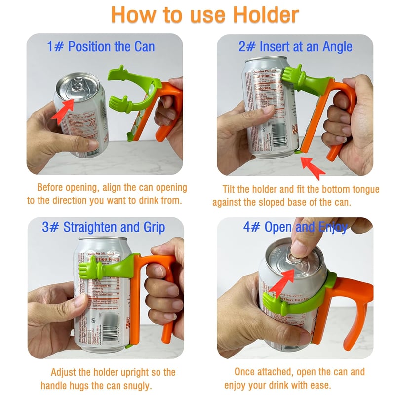 Soda can lid holder