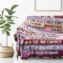 Load image into Gallery viewer, To My Wife Blanket – Romantic Gift from Husband