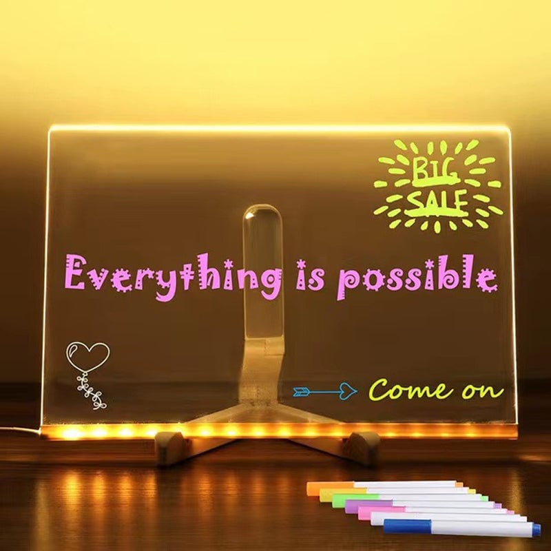 Christmas Sale LED Note Board with Colors