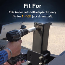 Load image into Gallery viewer, Stainless Steel Trailer Jack Electric Drill Adapter