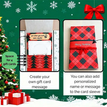 Load image into Gallery viewer, Handmade Waterfall Christmas Gift Card Booklet