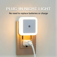 Load image into Gallery viewer, Square Light-Controlled Night Light