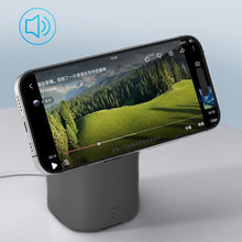 Load image into Gallery viewer, 3-in-1 Magnetic Wireless Speaker &amp; Dual Charger with Adjustable Stand