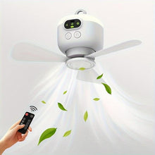 Load image into Gallery viewer, Portable Rechargeable Ceiling Fan