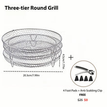 Load image into Gallery viewer, 3-Layer Stackable Air Fryer Rack
