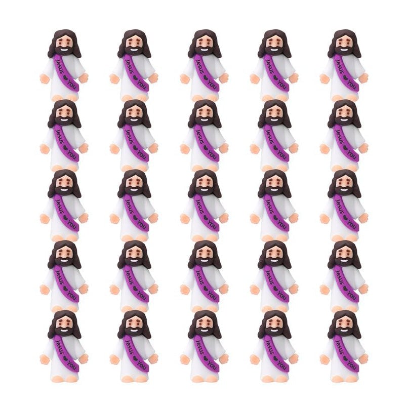【Extra 10% Off】Mini Jesus Figurines With Jesus love You Slogan
