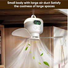 Load image into Gallery viewer, Portable Rechargeable Ceiling Fan