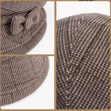 Load image into Gallery viewer, Women's Elegant Plaid Pattern Bow Decor Beret