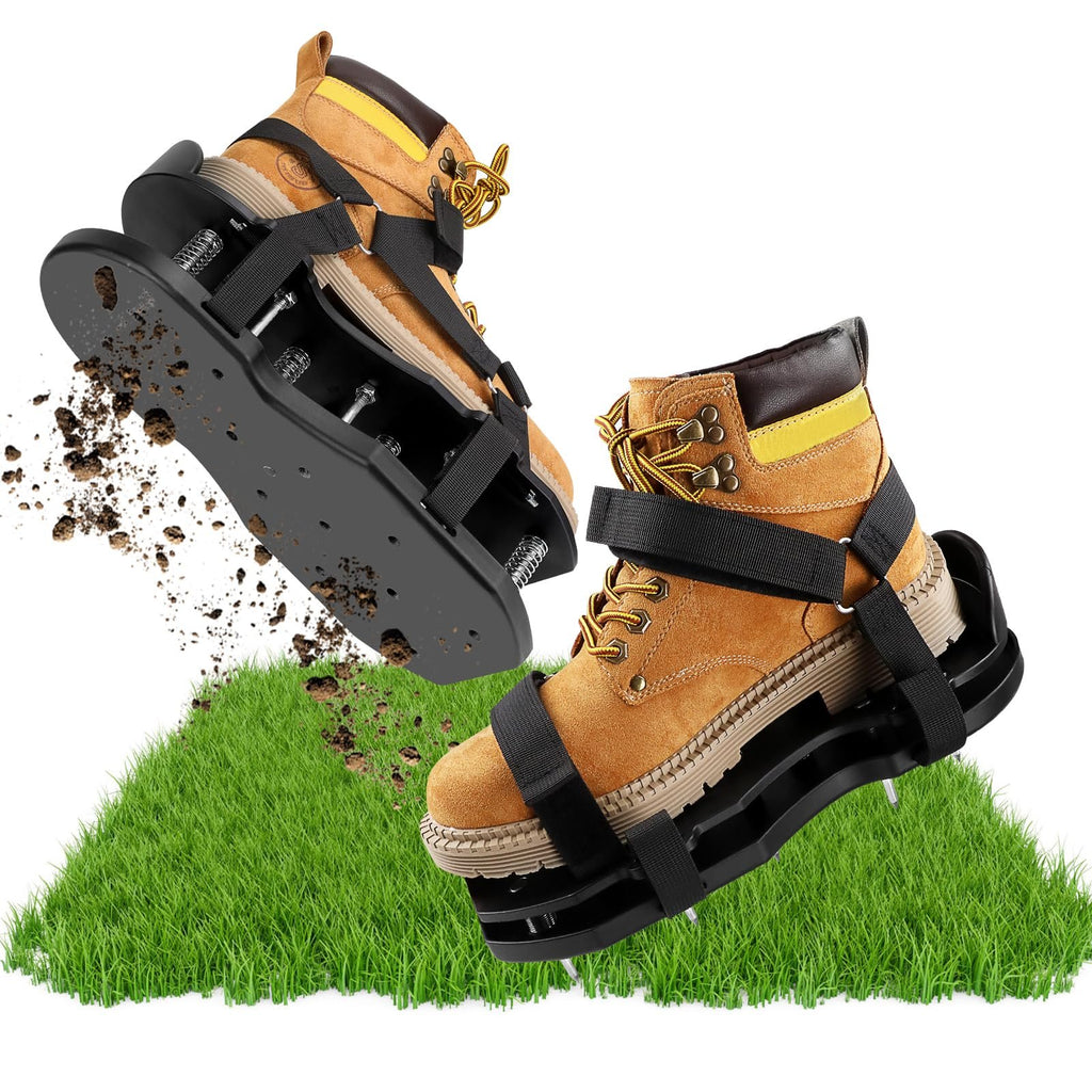Lawn Aerator Shoes for Grass Automatic Dirt and Leaf Clean Design