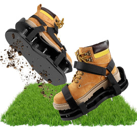 Lawn Aerator Shoes for Grass Automatic Dirt and Leaf Clean Design
