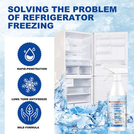 Refrigerator defrost and de-icer