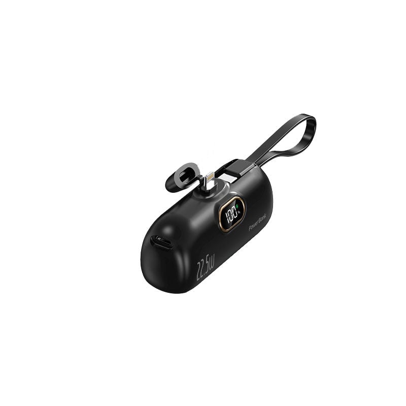 Mini Portable Charger with Built-in Cable