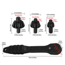 Load image into Gallery viewer, Dual-Head Ratchet Drill Chuck Wrench