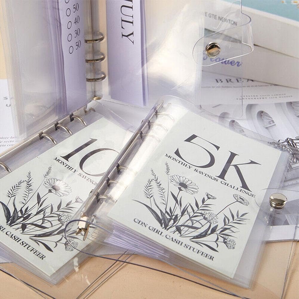 【Extra 50% OFF】12-Month Envelopes Money Saving Challenge Binder