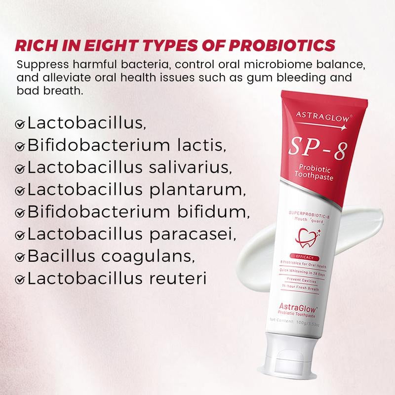 SP-8/SP-10 Probiotic Whitening Toothpaste for Oral Health