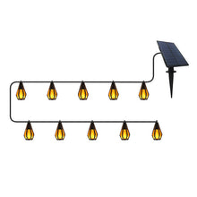 Load image into Gallery viewer, Solar Flickering Flame String Lights