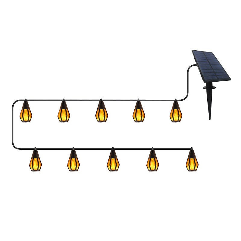 Solar Flickering Flame String Lights – nuvayo