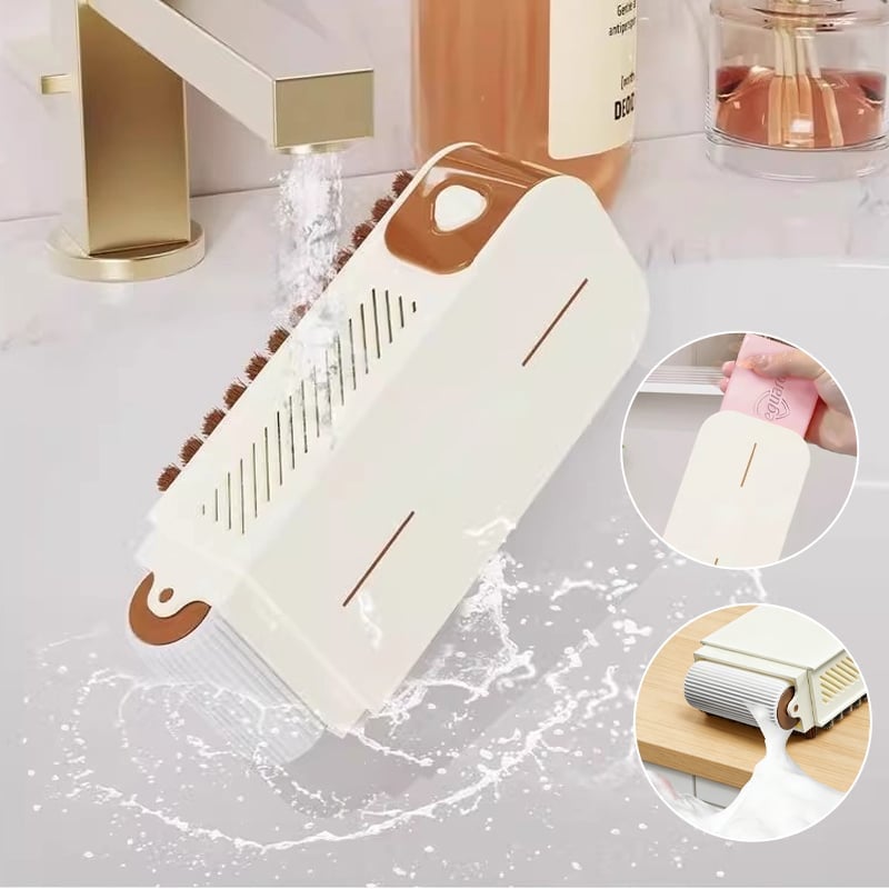 3-in-1 Multi-Functional Roller Soap Box & Laundry Brush