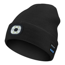 Load image into Gallery viewer, Bluetooth Beanie with LED Light &amp; Removable Speakers