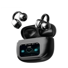 Load image into Gallery viewer, Clip-On Ear LCD Full Color Touchscreen Audio Wireless Headphones