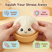 Load image into Gallery viewer, Steamed Bun Squishy Toy (Fun Squeeze Toy)