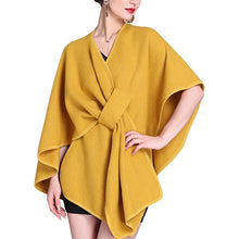 Load image into Gallery viewer, Women's Solid Color Cape Shawl