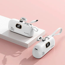 Load image into Gallery viewer, Mini Portable Charger with Built-in Cable