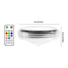 Load image into Gallery viewer, 2 PCS - Timer Function Solar-Powered Pool Light with 3 Brightness Levels &amp; 9 Colors