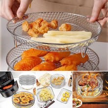 Load image into Gallery viewer, 3-Layer Stackable Air Fryer Rack