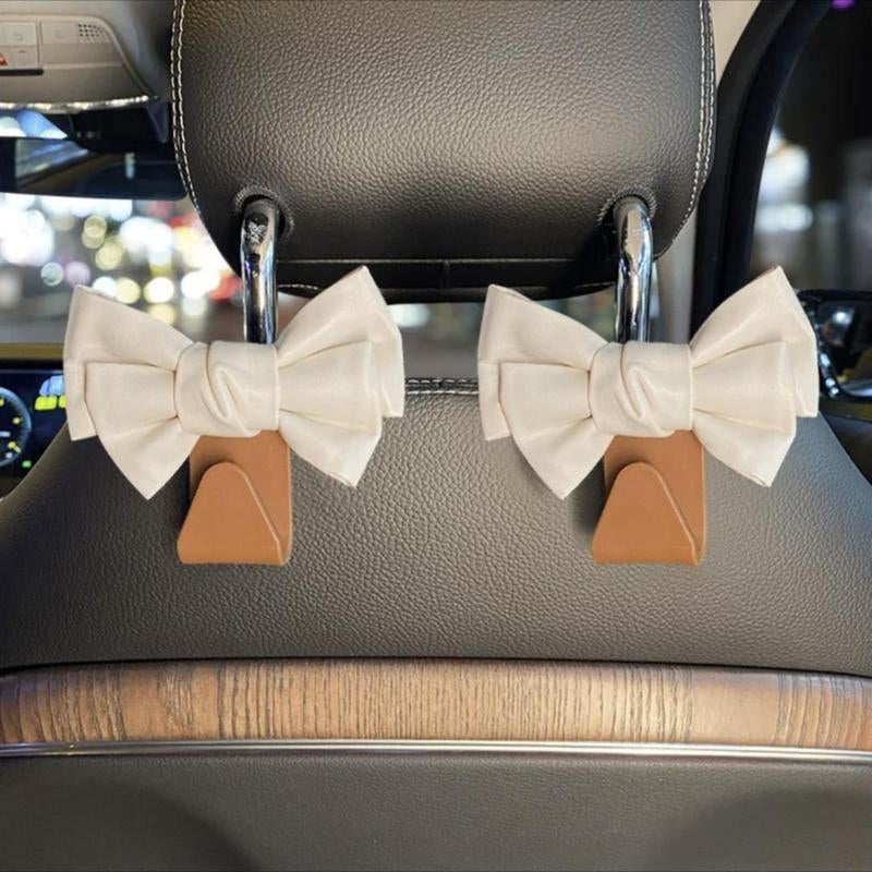Bowknot Design Car Seat Back Hooks