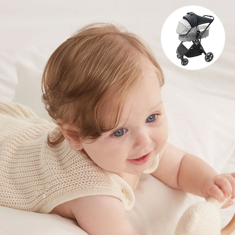 UV Protective Baby Stroller Sunshade with Top Opening