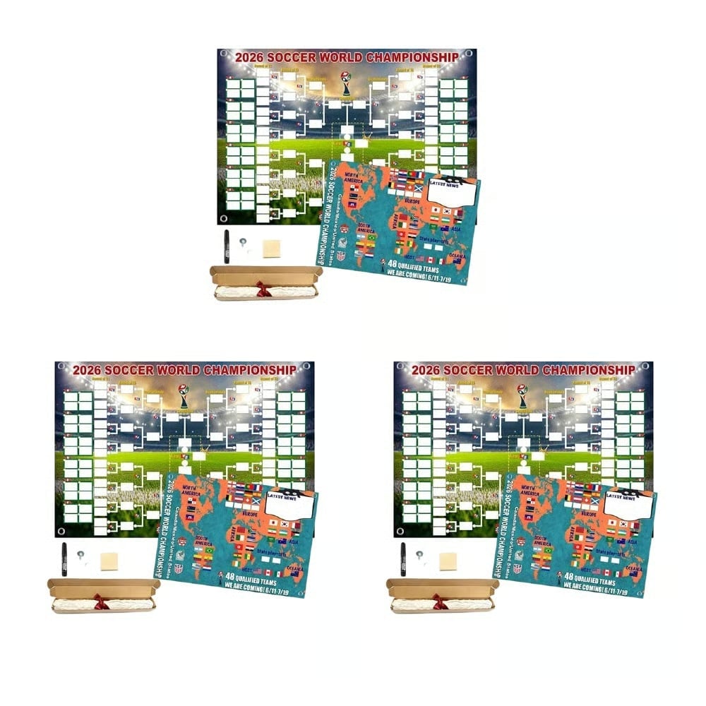 2026 World Cup Football poster